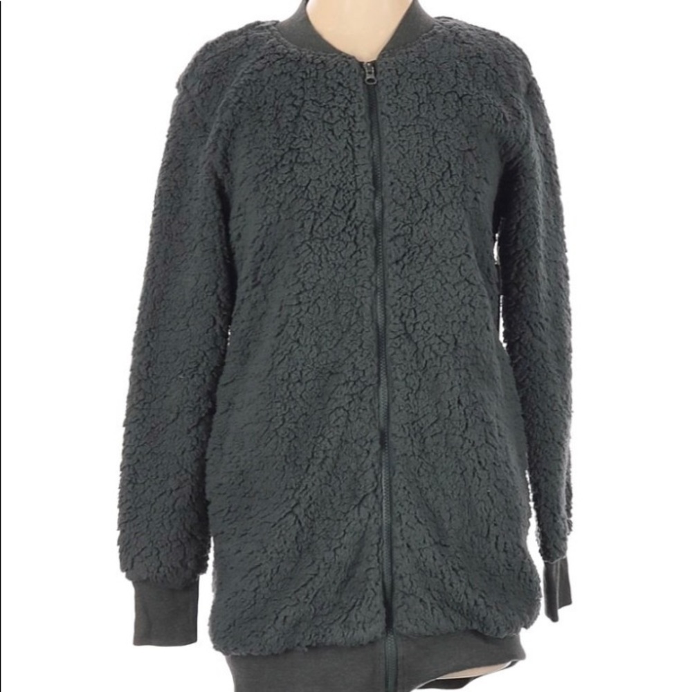 Z BY ZELLA FLEECE LONG SLEEVE ZIP FRONT JACKET NEW WITH TAGS